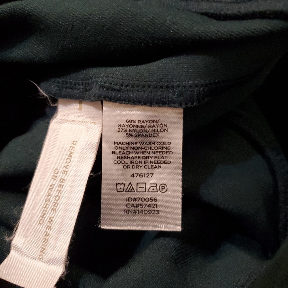 Loft Women's Teal Green & Charcoal Gray Casual Pull On Leggings Size Small - Picture 7 of 9